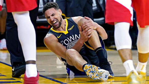 Klay Thompson tears ACL in Game 6 of Finals | <a href='/New/110555.htm' target='_blank' title='NBA'><b>NBA</b></a>.com